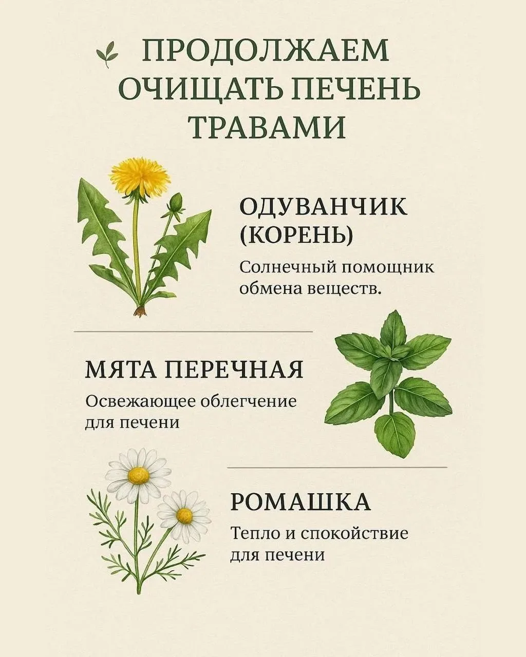 🍵Отвары трав для здоровья печени!