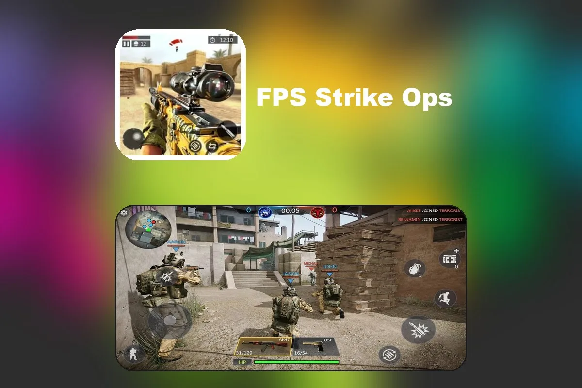 FPS Strike Ops - Modern Arena - многопользовательский шутер от первого лица. Множество карт, масса в
