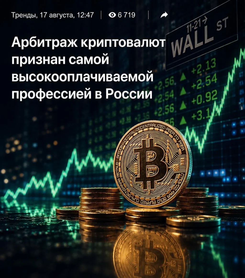 🔴В 2026 году наши граждане уже заработали более 10 миллиардов рублей на Арбитраже крип...