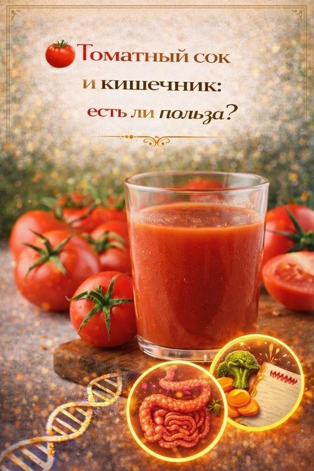 Томатный сок и кишечник: есть ли польза?