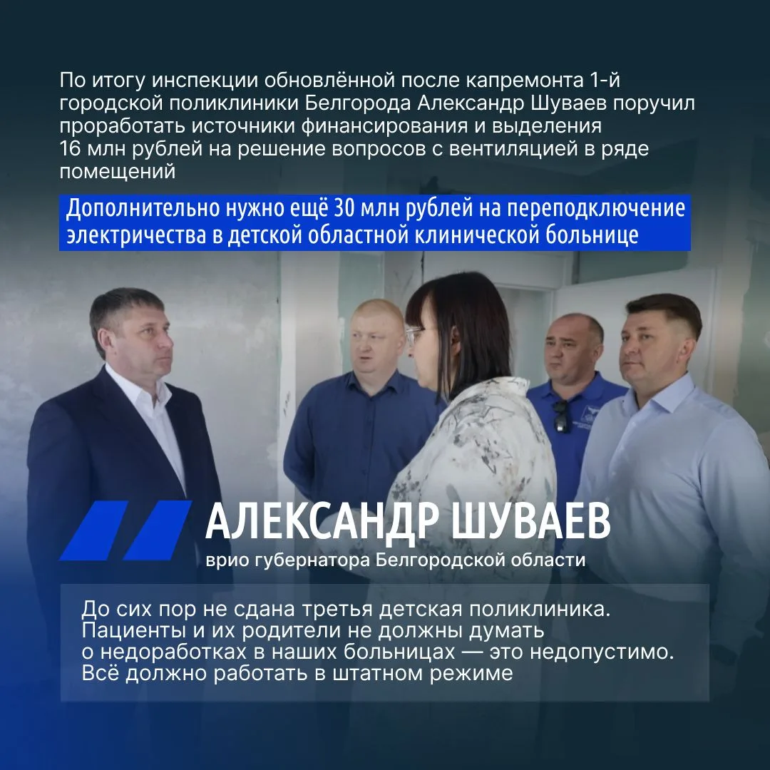 Александр Шуваев поручил подготовить подробные доклады по всем незавершенным стройкам и ремонтам объ