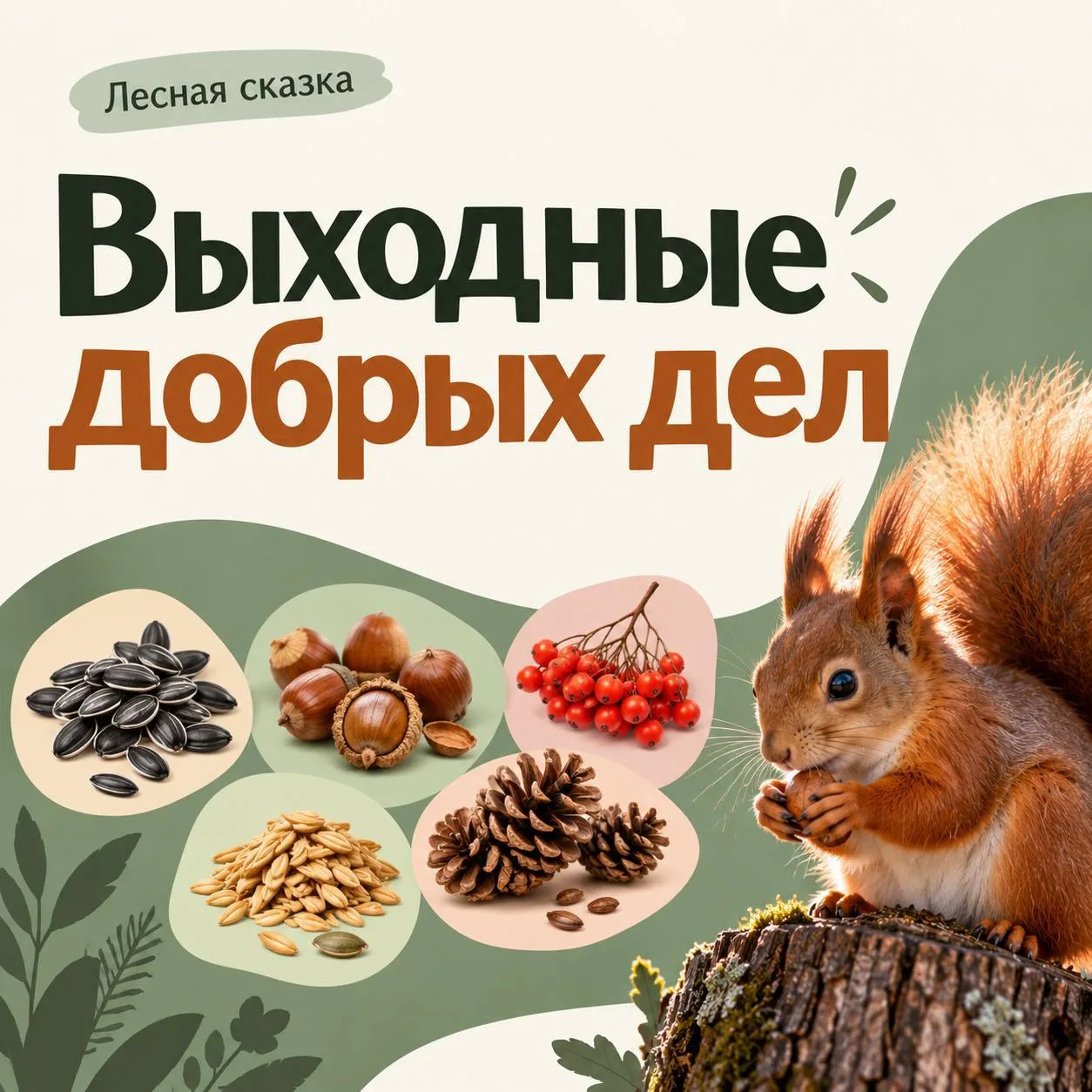 🐿️ В Битце собирают угощения для птиц и белок