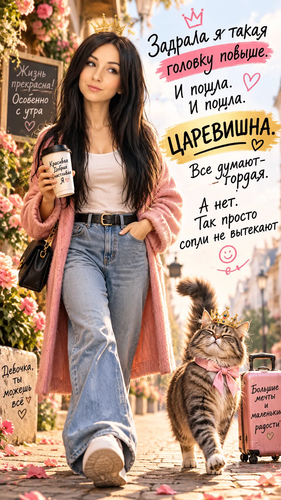 Обычное фото + немного фантазии = вот такая ЦАРЕВИШНА 👑😂