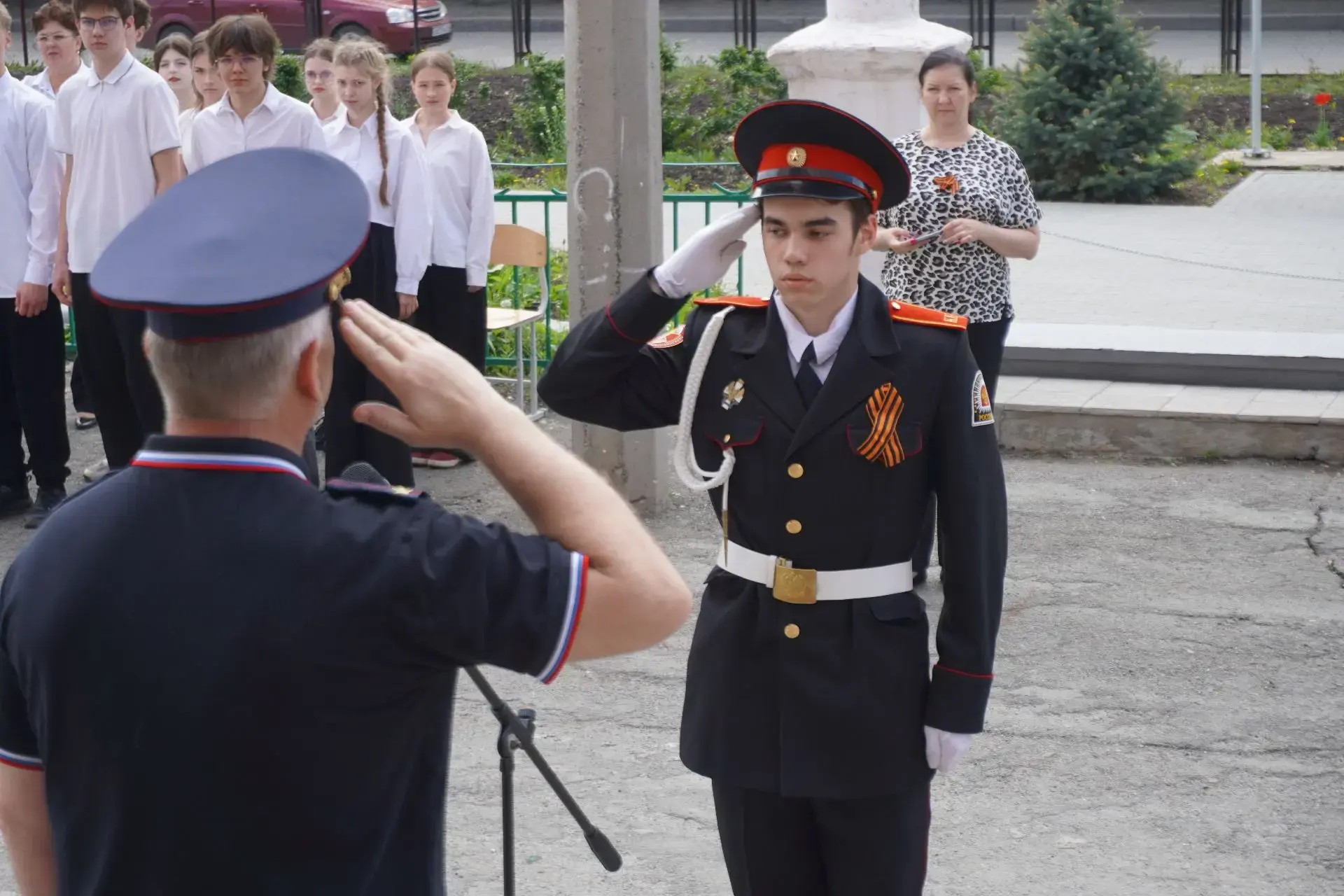 Смотр строя и песни "Наследники  Победы". В школе  состоялось  одно из самых ожидаемых и значимых ме