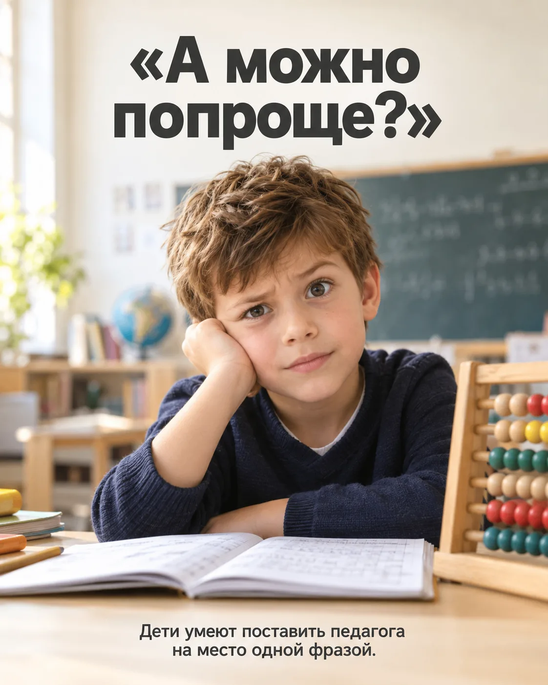 Дети умеют поставить педагога на место одной фразой 😄