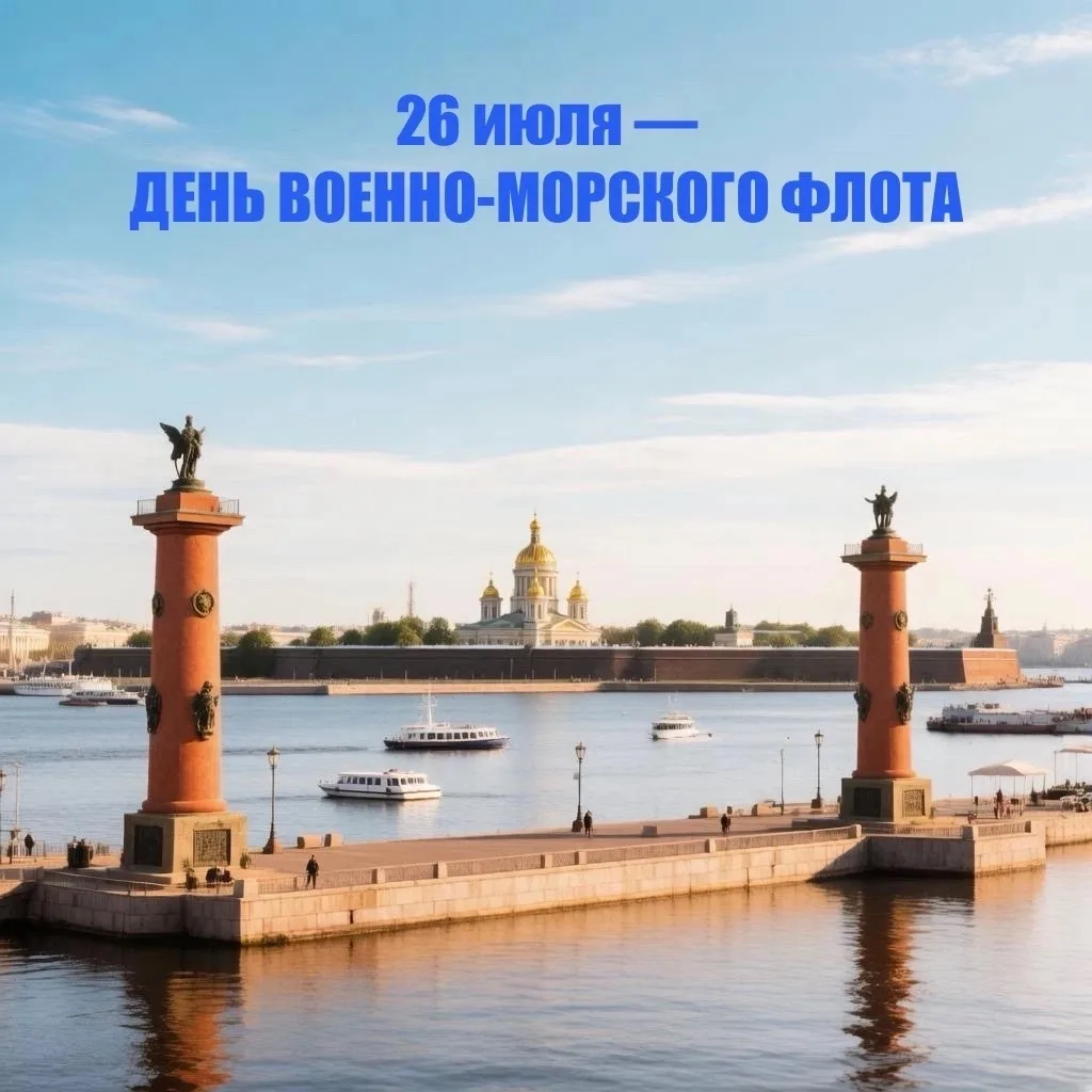 ⚓️ Санкт-Петербург празднует День ВМФ-2026 уже завтра.

Главное о празднике:
🎺 14:00 — Концерт воен