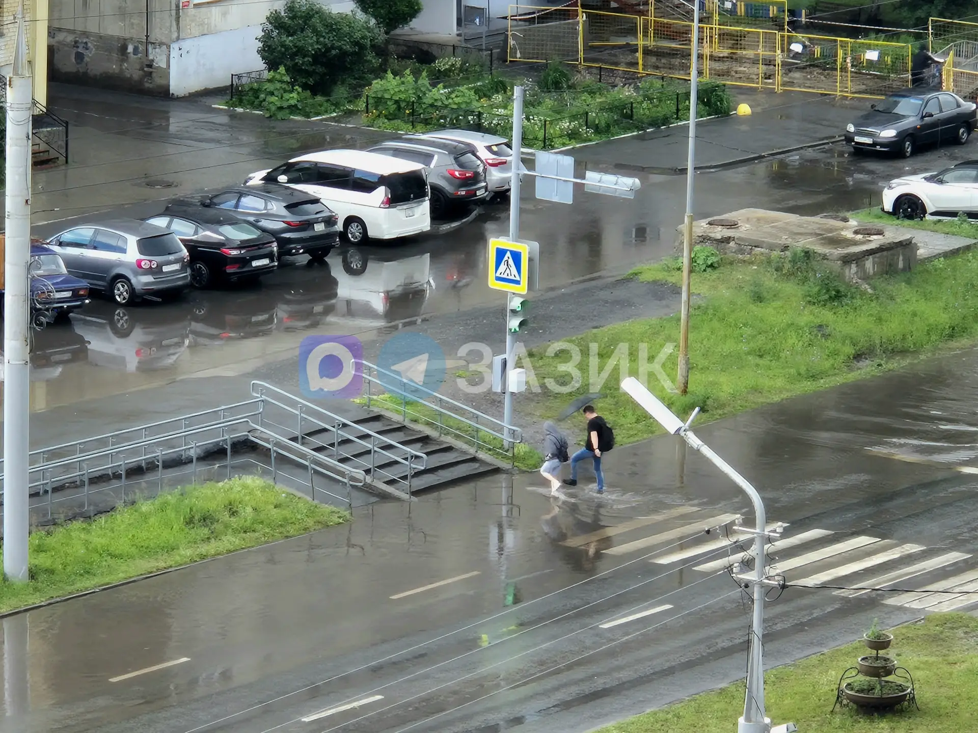 ⛈️В Заозёрном заметны последствия очередного ливня