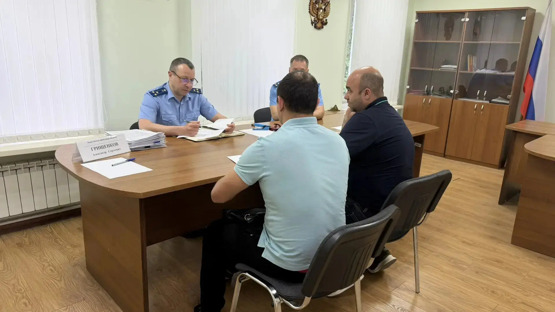 Заместитель прокурора Волгоградской области Грищенков А.С. провел личный выездной прием...