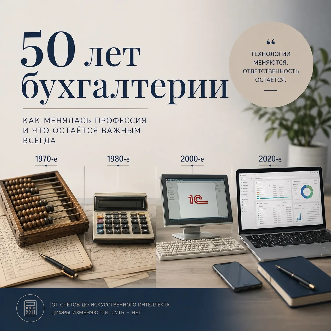 Мы подготовили пятничный занимательный материал, как бухгалтерия эволюционировала за 50...