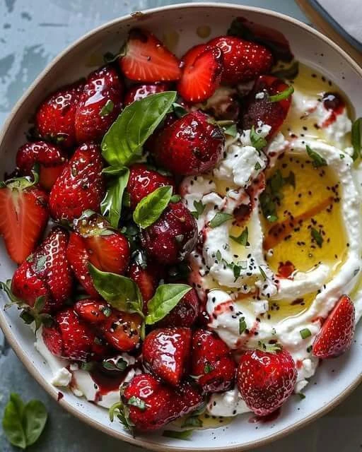 🍓 Воздушная фета с запечённой клубникой

Ингредиенты

Для крема:
🤩200–225 г сыра фета
🤩100 г слив