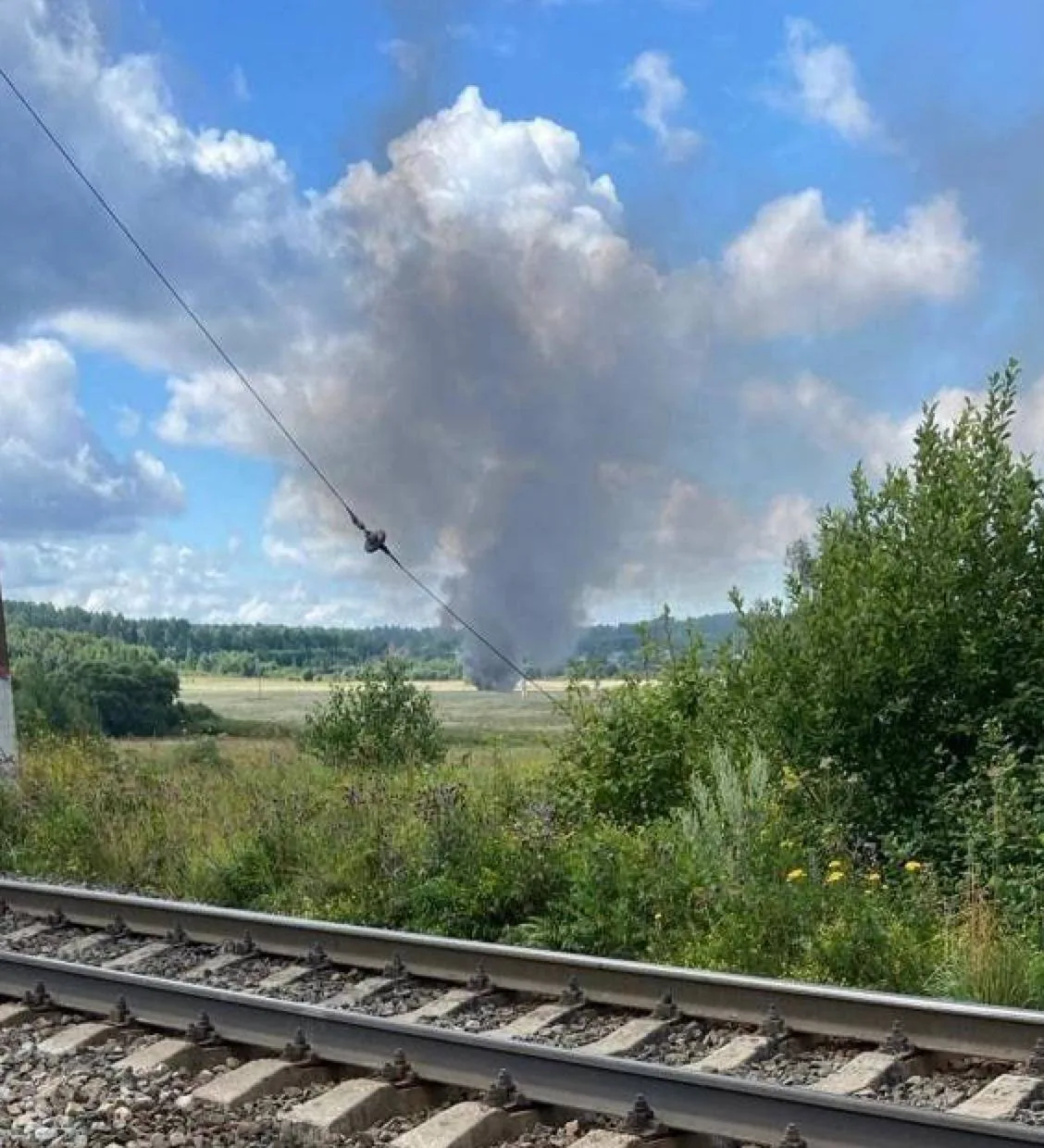 ❗️Крушение Су-57 в Подмосковье