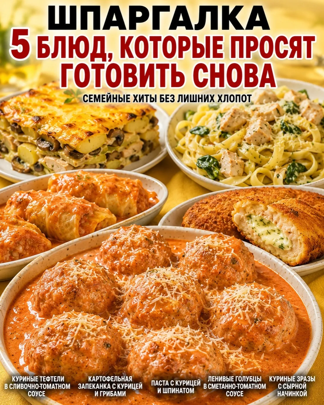 Блюда, которые семья просит готовить снова и снова 🫖