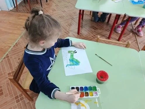 Прыг‑скок-и на бумаге появились кузнечики 🦗🎨Наши малыши сегодня рисовали этих шустрых летних жител