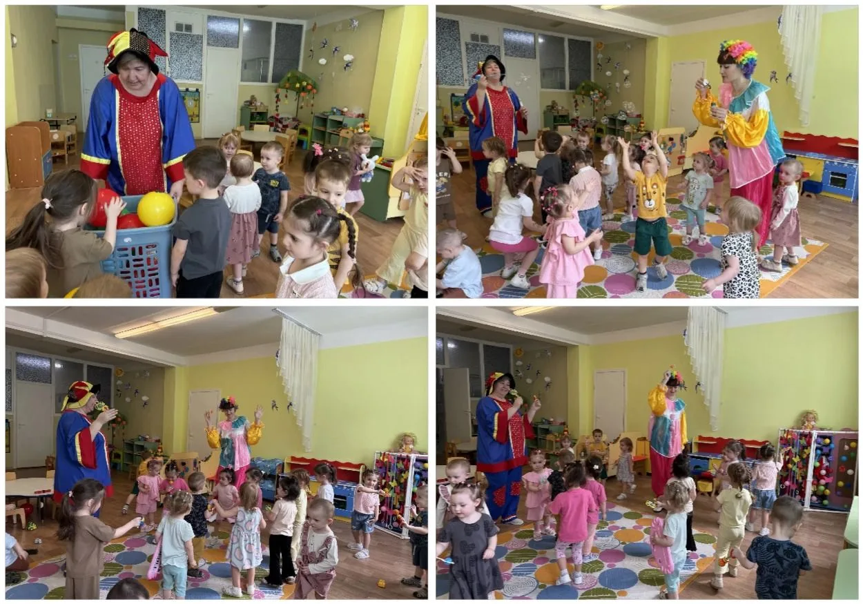 ✨ День клоуна в группах «Радуга» и «Неваляшки»! ✨