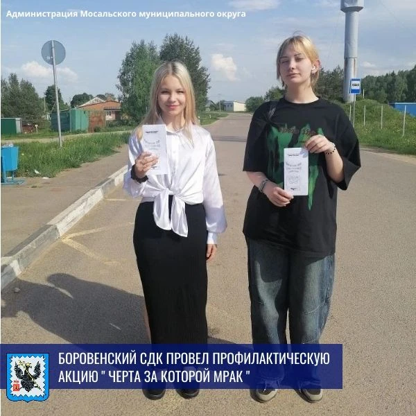 📍В Боровенском сельском доме культуры состоялась важная профилактическая акция «Черта,...