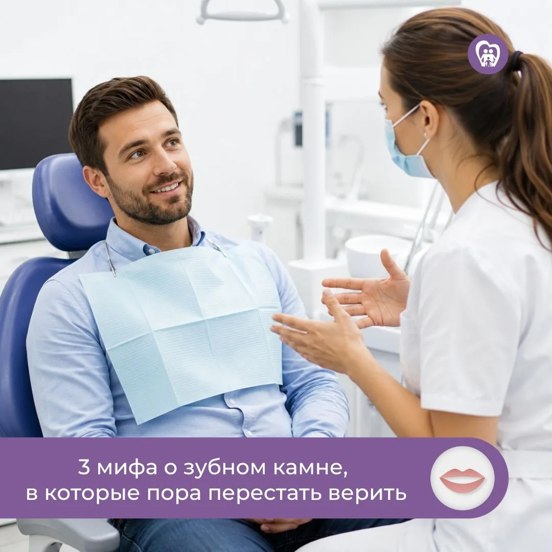 🦷 3 мифа о зубном камне, в которые пора перестать верить