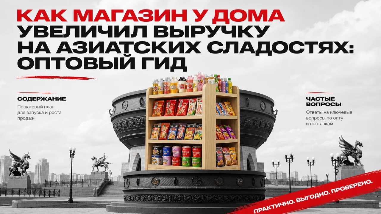 Как магазин у дома увеличил выручку на азиатских сладостях: оптовый гид

Латяо — это пряные китайски