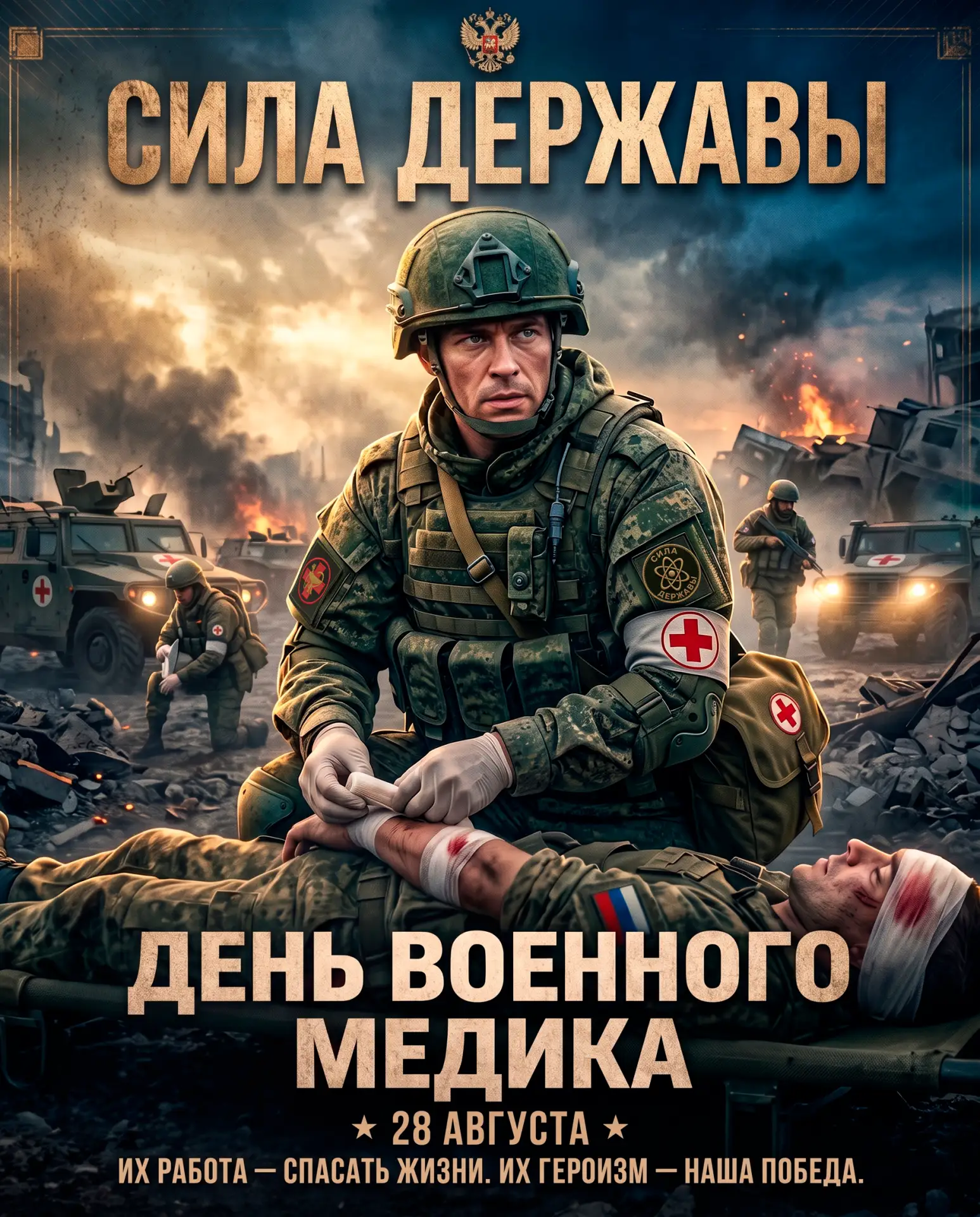 28 августа — День военного медика в России 🇷🇺