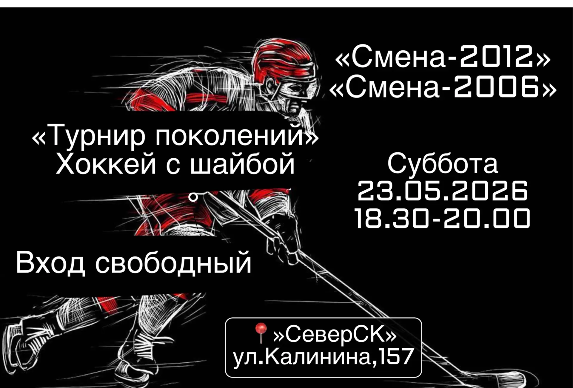 Приглашаем на хоккейный матч🏒