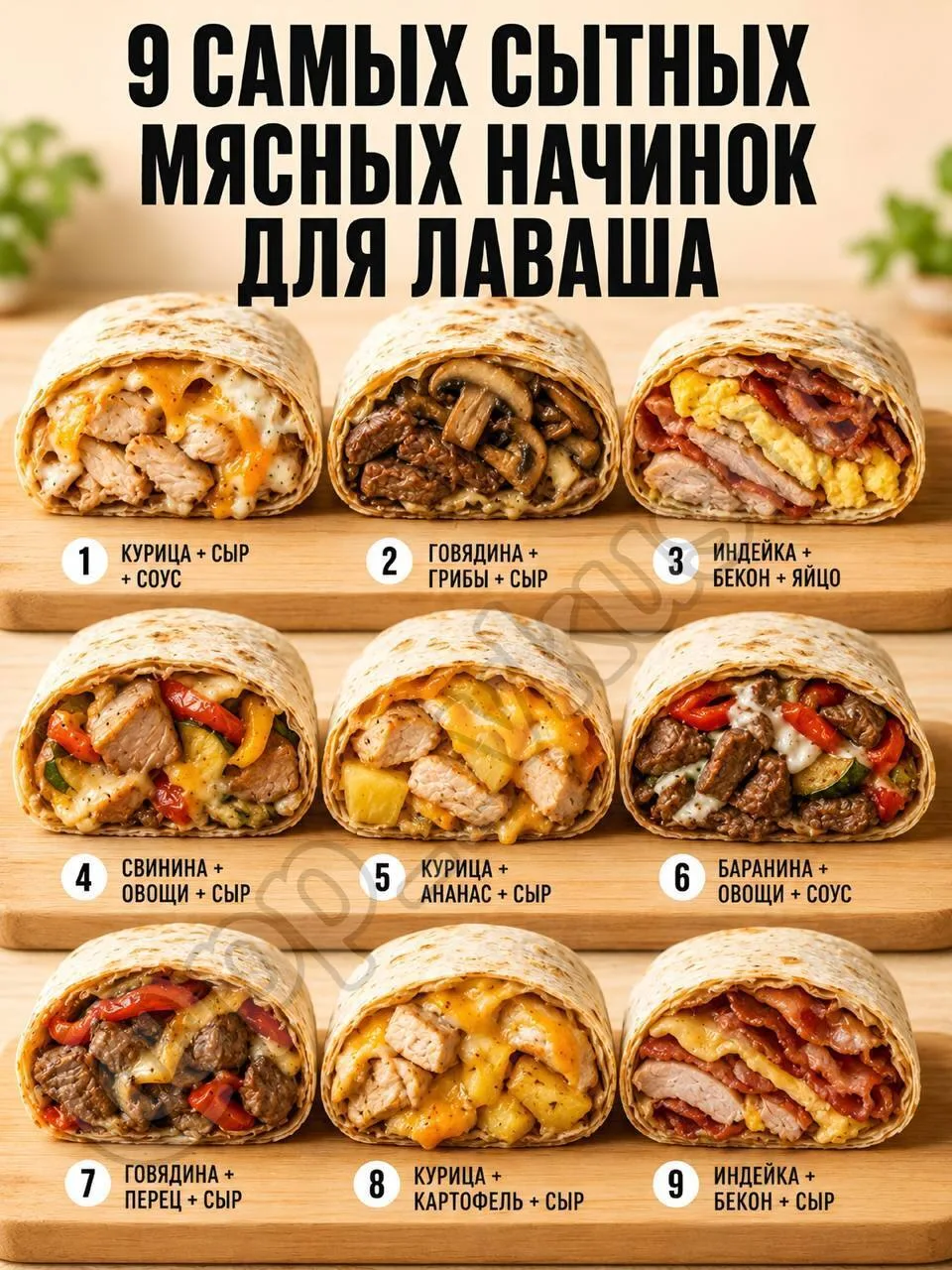 Завтрак в лаваше на любой вкус 😋

Правила Хорошего Дома