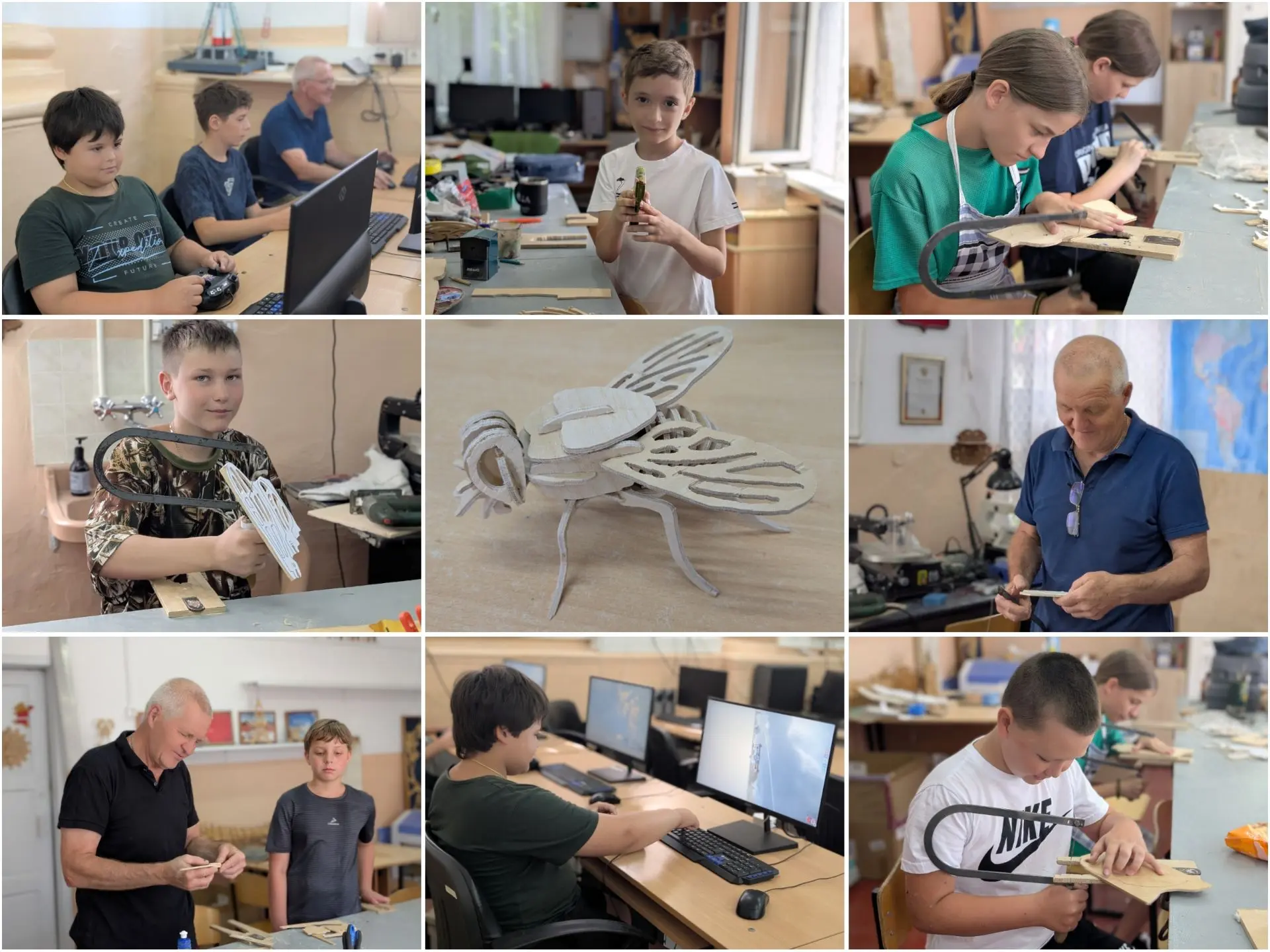 🛠️ Заглянули в гости к настоящему мастеру! 👨🏫✨

Ребята под чутким руководством Виктора Ивановича 