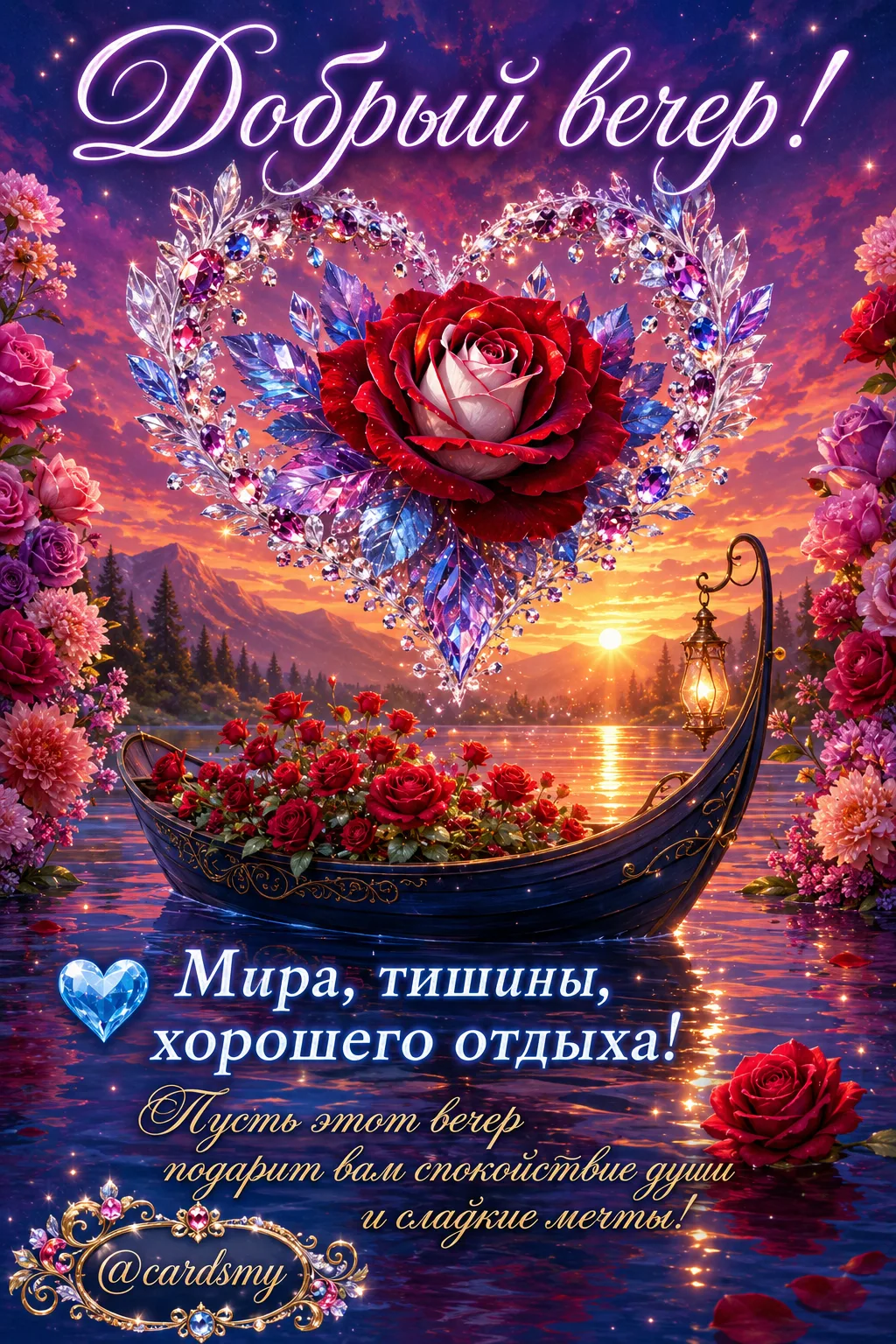 Добрый вечер! 
Мира, тишины, хорошего отдыха!
@cardsmy