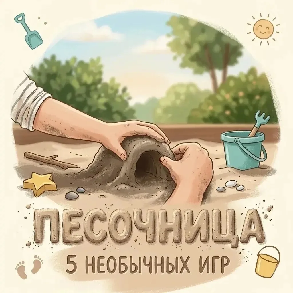 5 вещей, которые ребёнок может делать в песочнице, кроме куличей ☀️