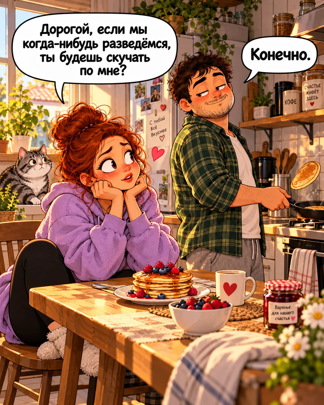 «Дорогой…» — слово, после которого мужу уже не до блинов 😂