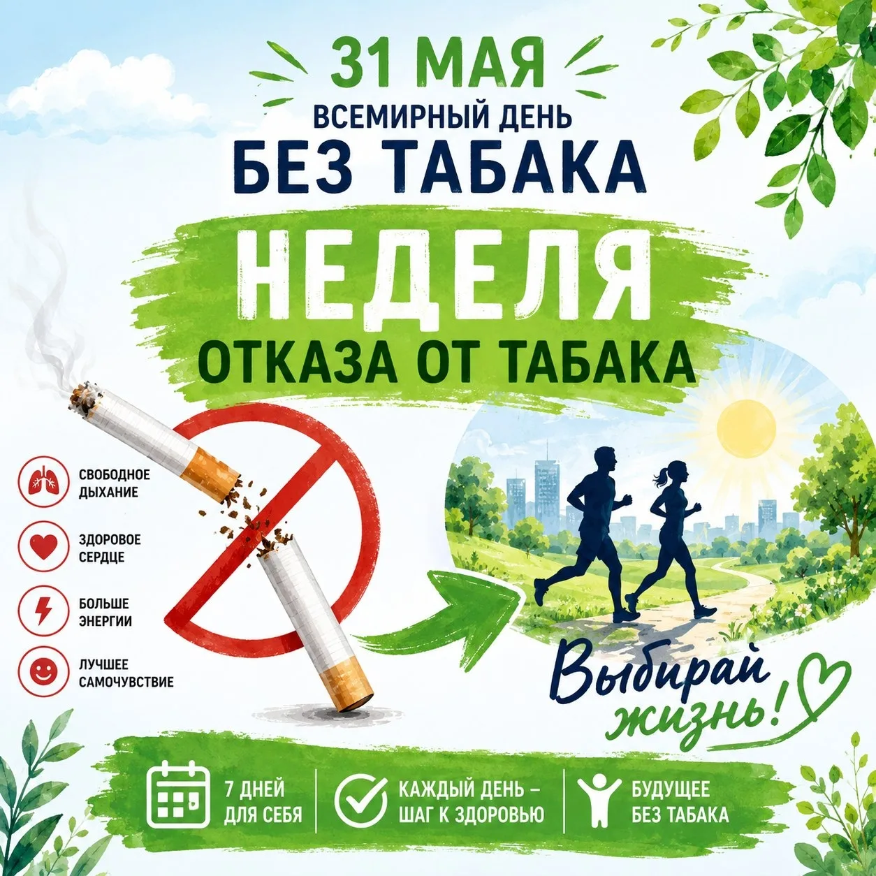 🌍🚭 Неделя отказа от табака: Присоединяйтесь к нам! 🚭🌍