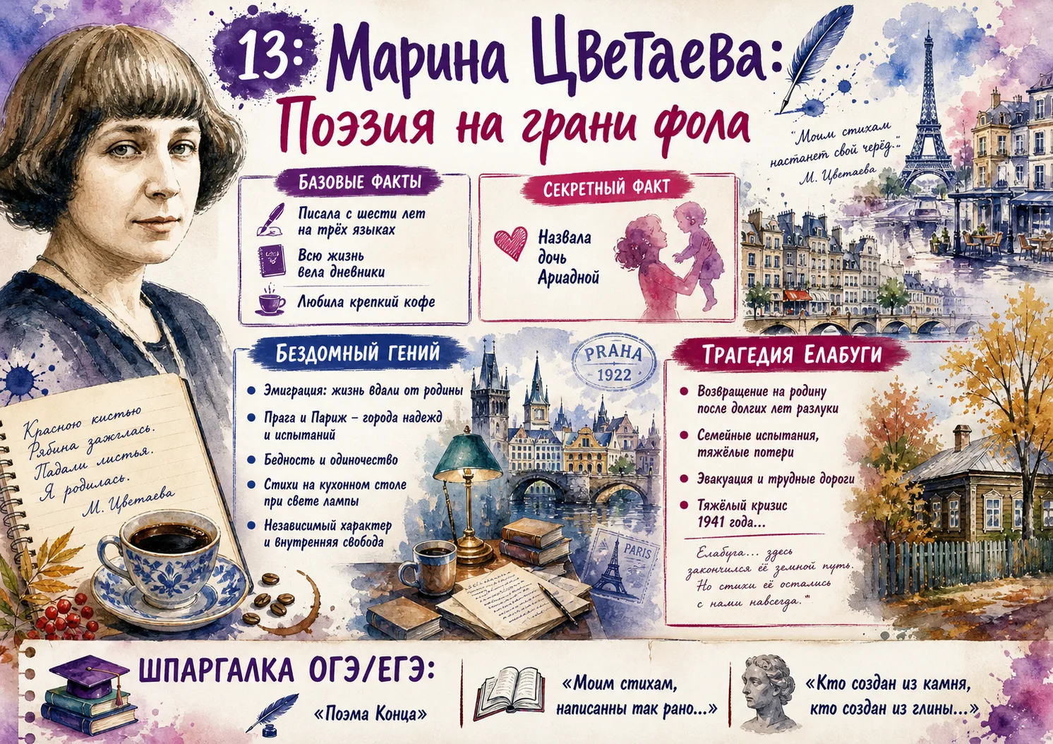 ✒️Нескучная биография знаменитых писателей!📚