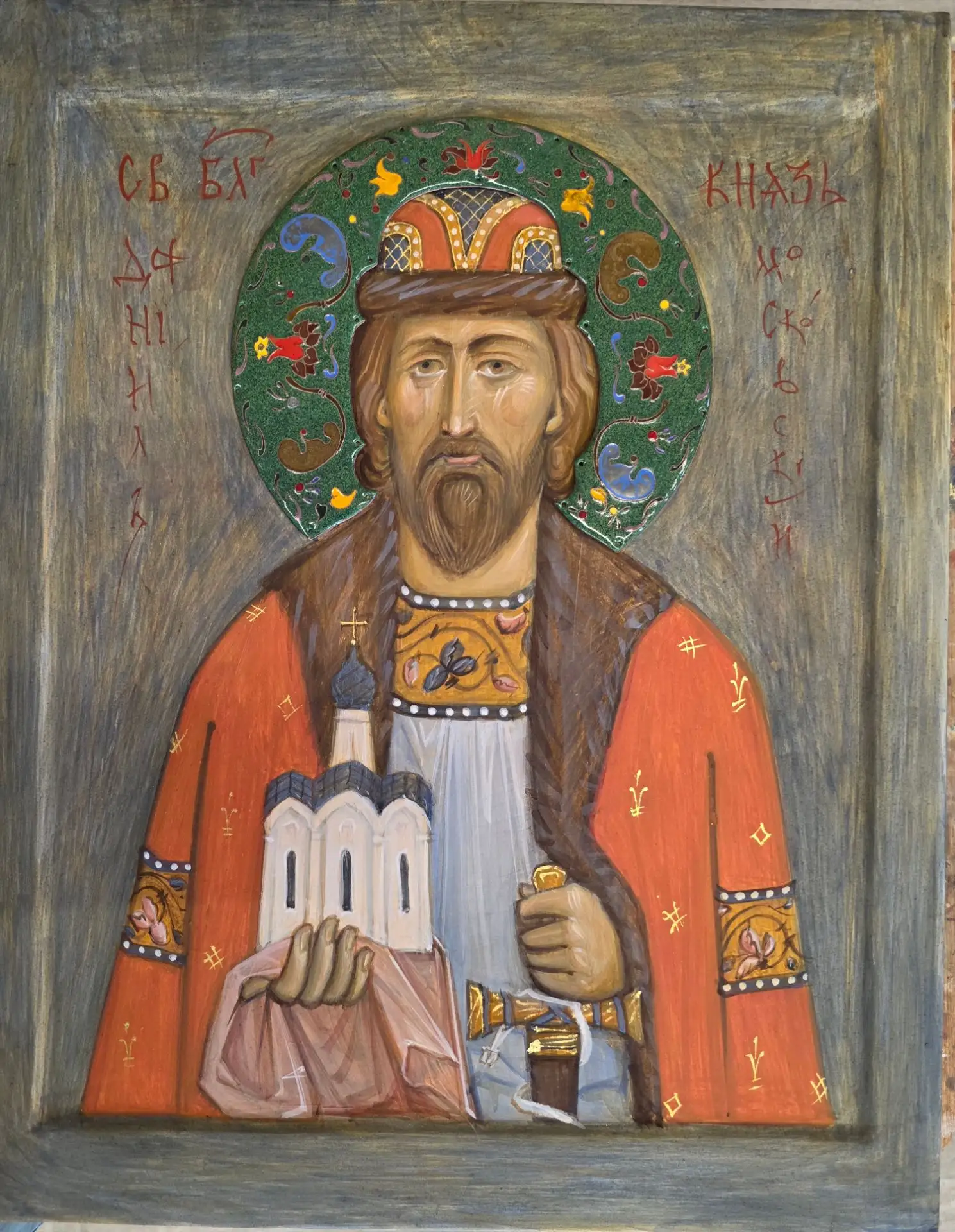 Пришел на примерку ювелирный нимб из горячей эмали. Автор Сергей Крылов. Поскольку треб...