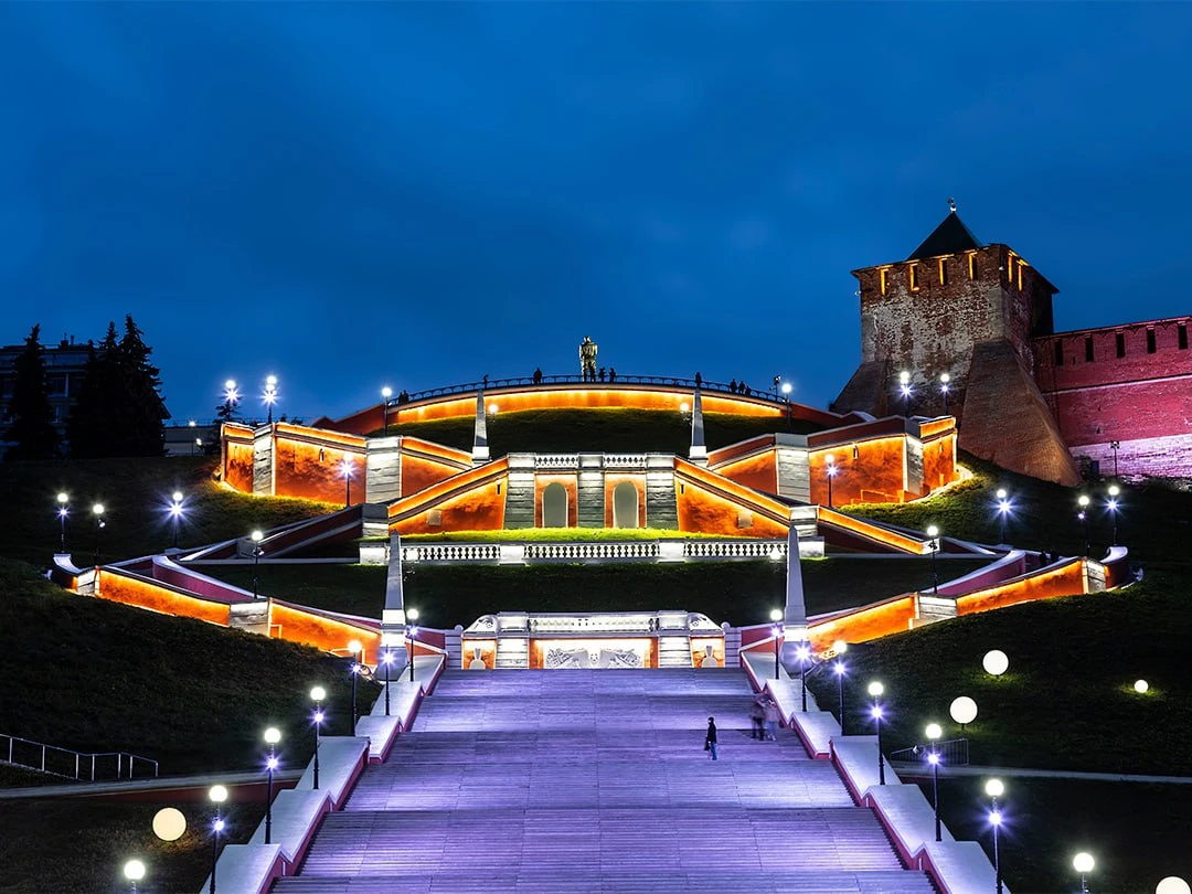 📍Чкаловская лестница в Нижнем Новгороде