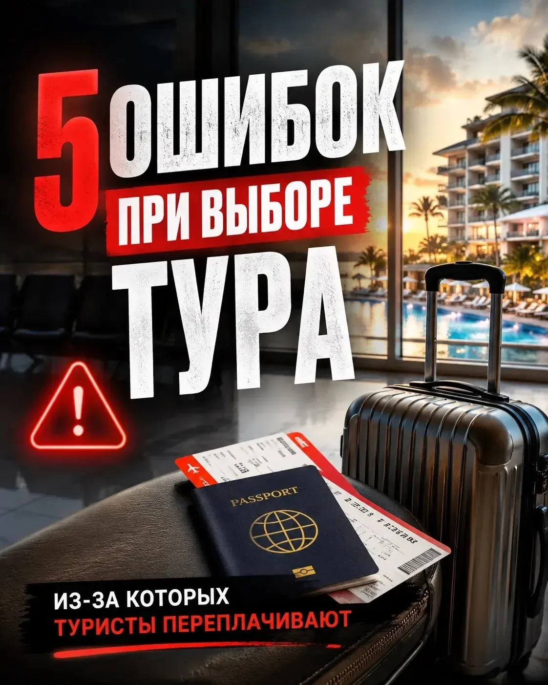 ✈️ 5 ошибок при выборе тура, из-за которых туристы переплачивают‼️