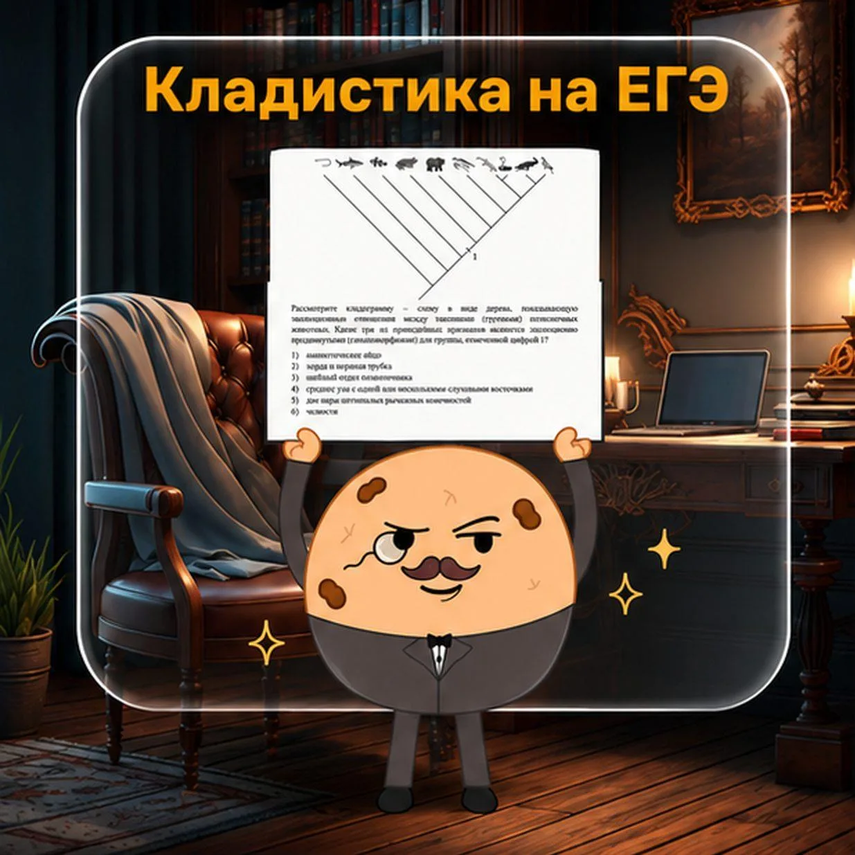 Кладистику на ЕГЭ сегодня расскажет вам наш Дворецкий печенюха!