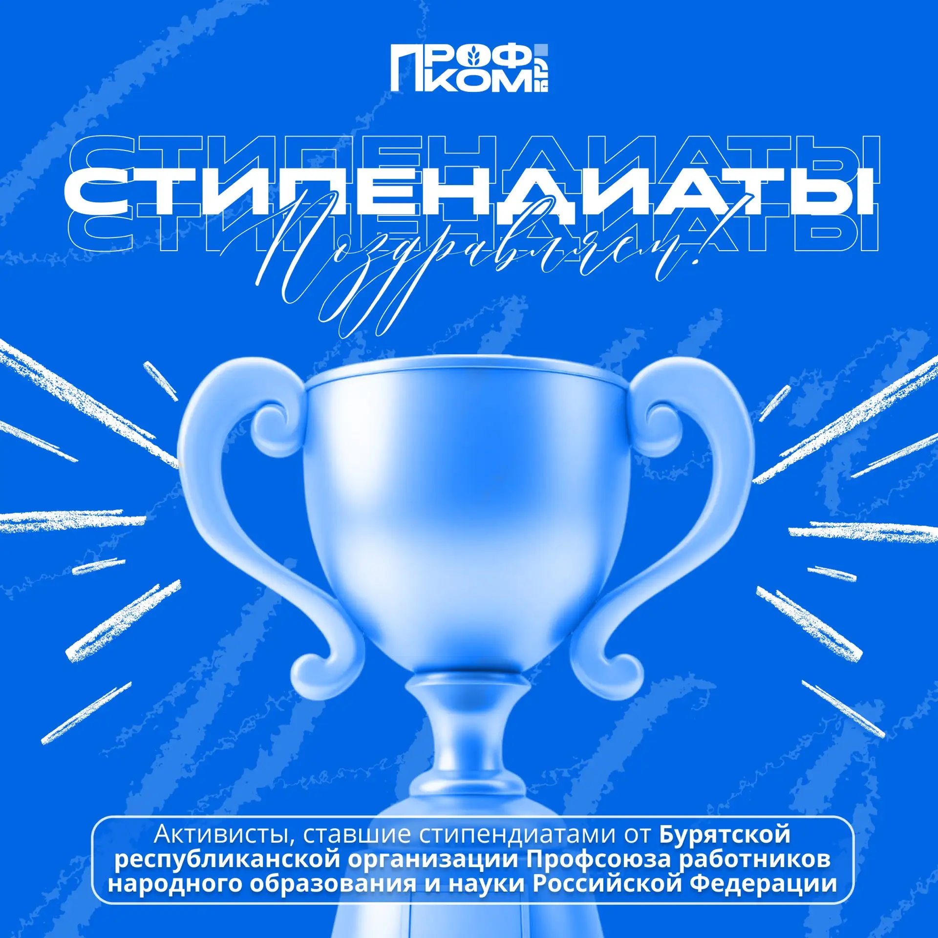 🏆ГОРДОСТЬ ППОС: стипендиаты

⚡️Каждый семестр наши трудолюбивые и талантливые активисты, показавшие