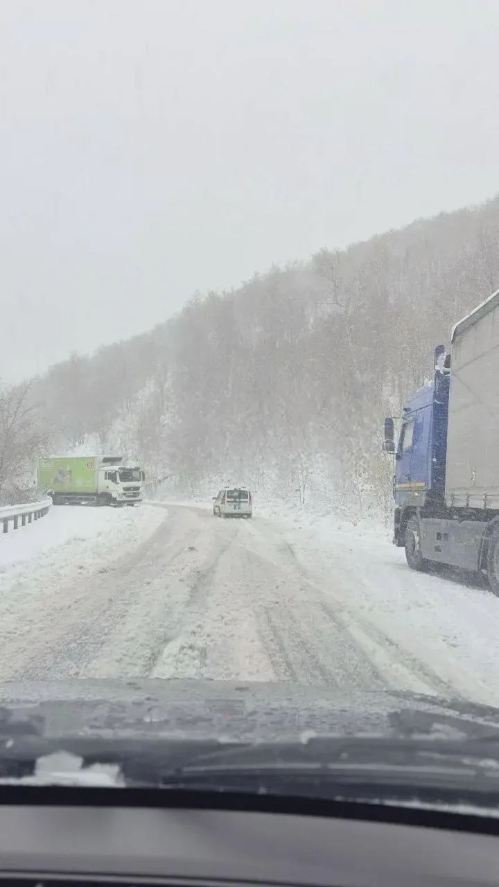 ❄️ Снегопад и гололёд на дорогах Челябинской области