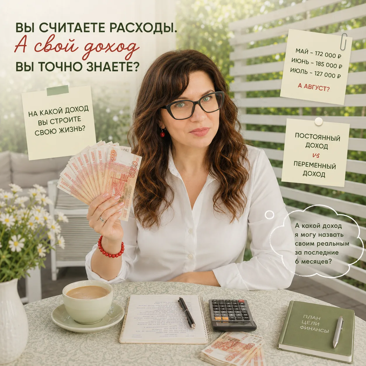 Вы считаете расходы. А свой доход вы точно знаете?