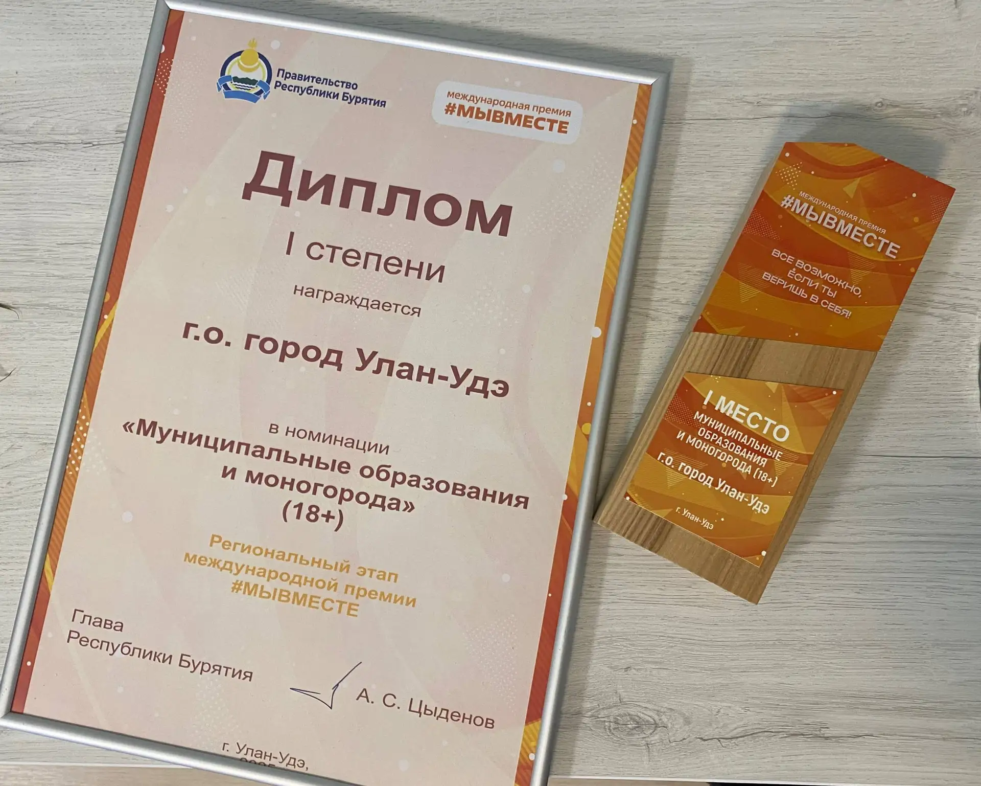 Наш город признан лучшим на региональном этапе международной премии «МыВместе».  Эта победа приуроче