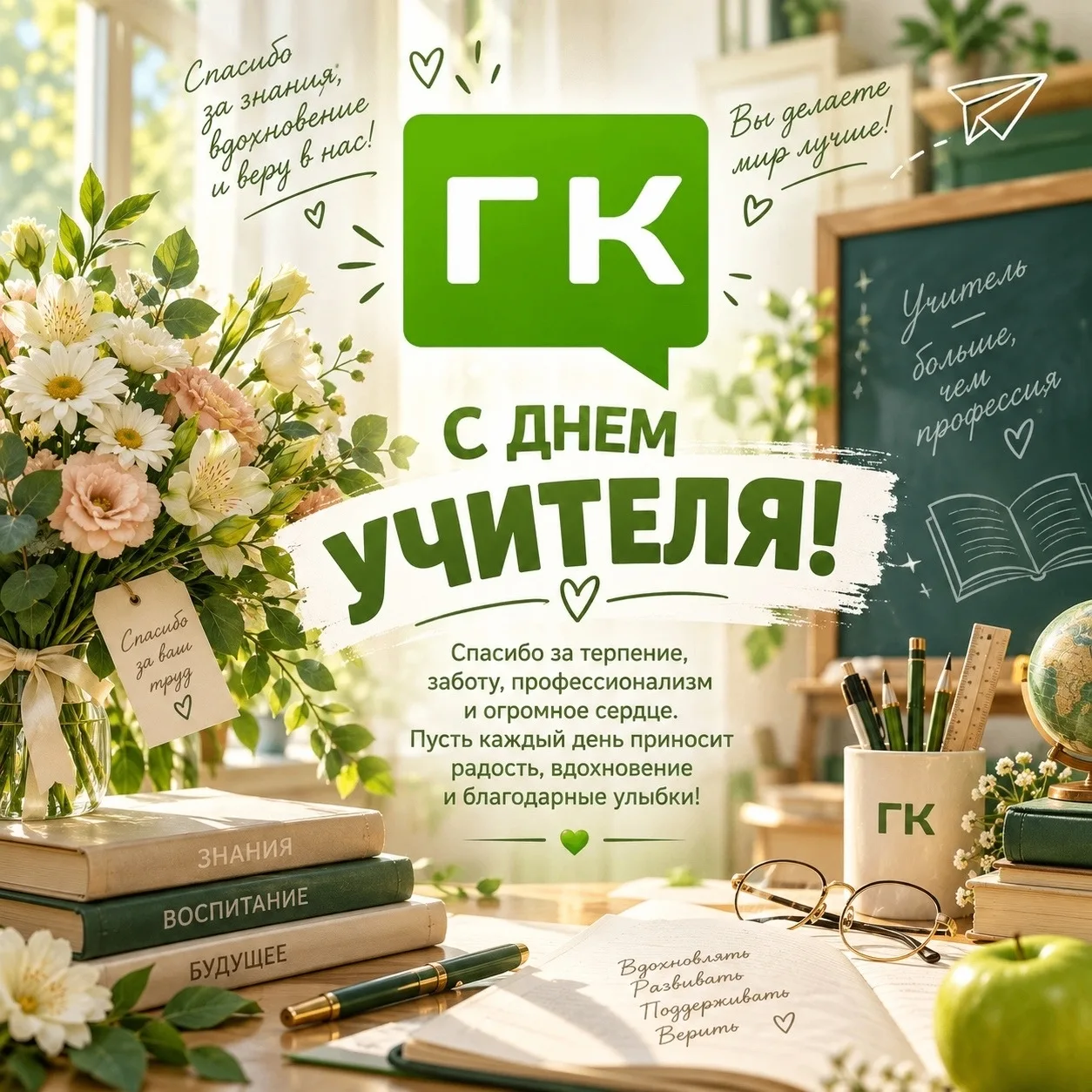 😎 С Днём учителя! Редакция «ГОРОДКОВРОВ.РУ» поздравляет всех причастных к празднику, к...