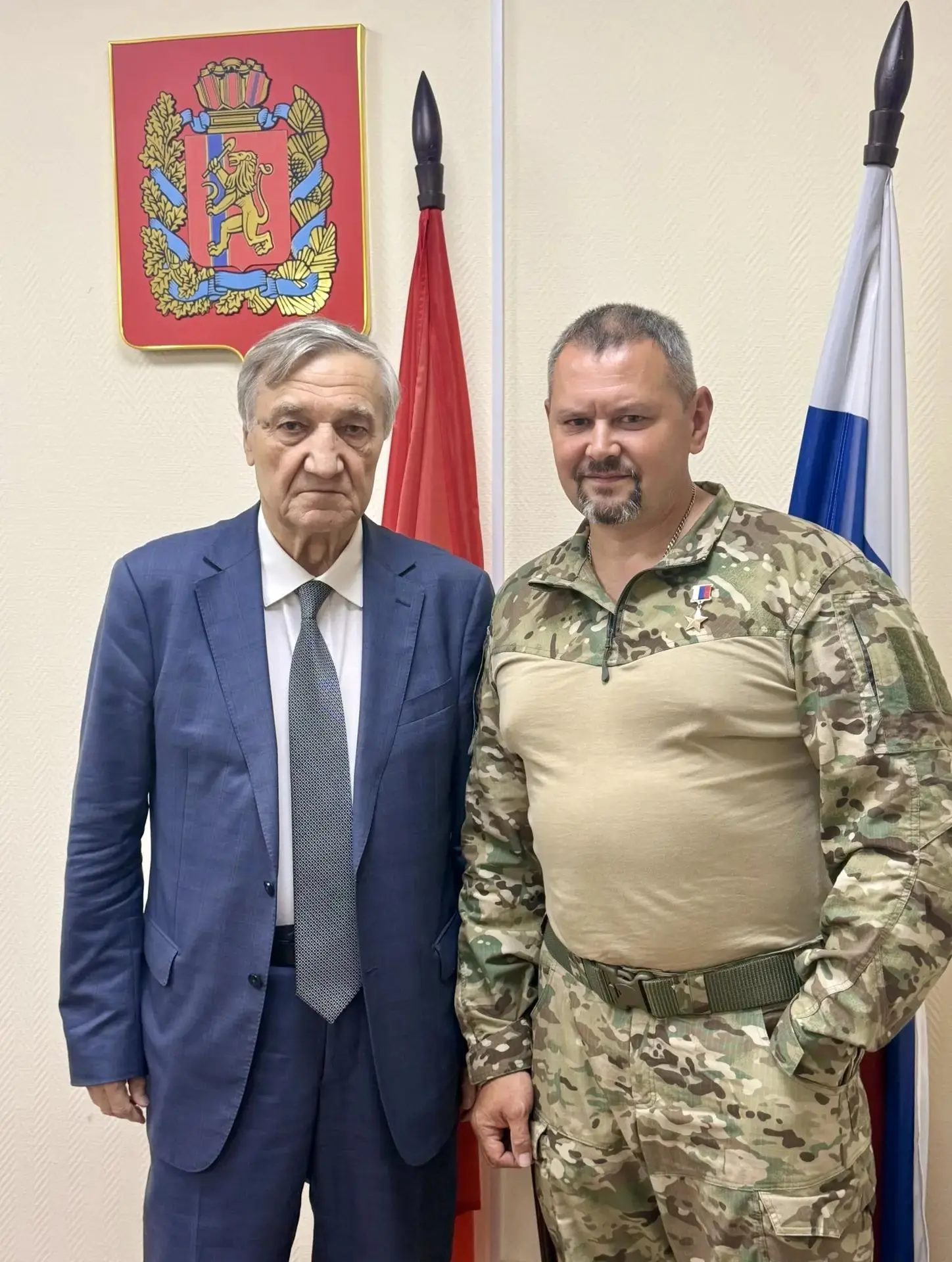 ⭐ Герой России Олег Ликонцев посетил Совет муниципальных образований Красноярского края