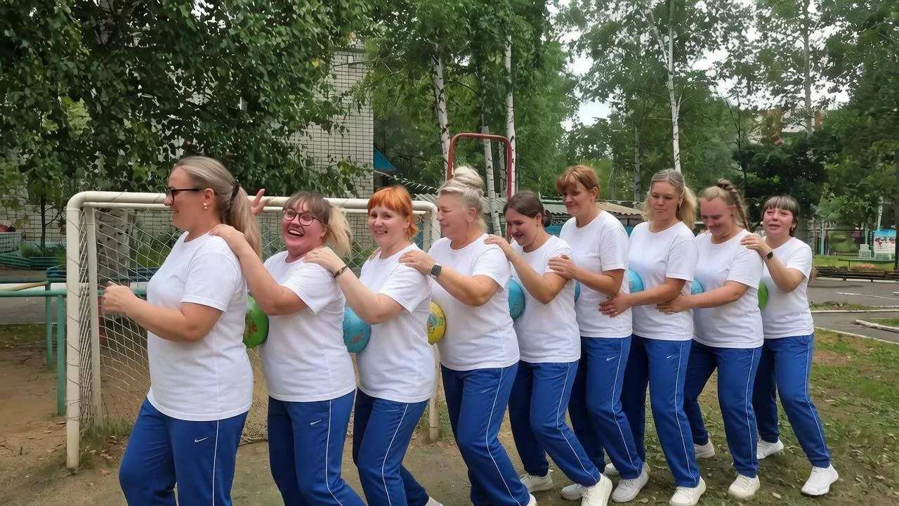 В дошкольных учреждениях Амурского района прошёл спортивный интенсив для педагогов.