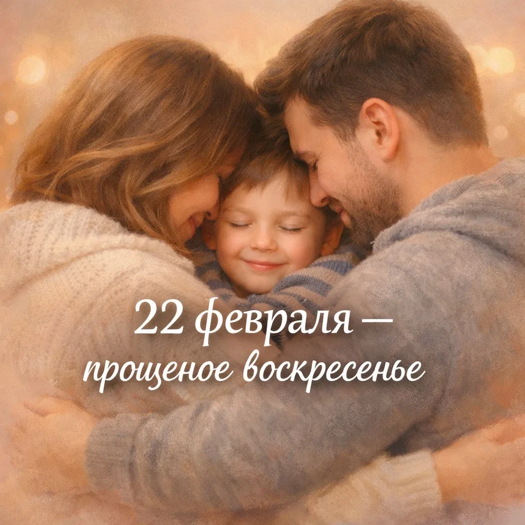 Прощеное воскресенье 2026: Встречаем Великий пост с чистым сердцем  Сегодня, 22 февраля, в России от