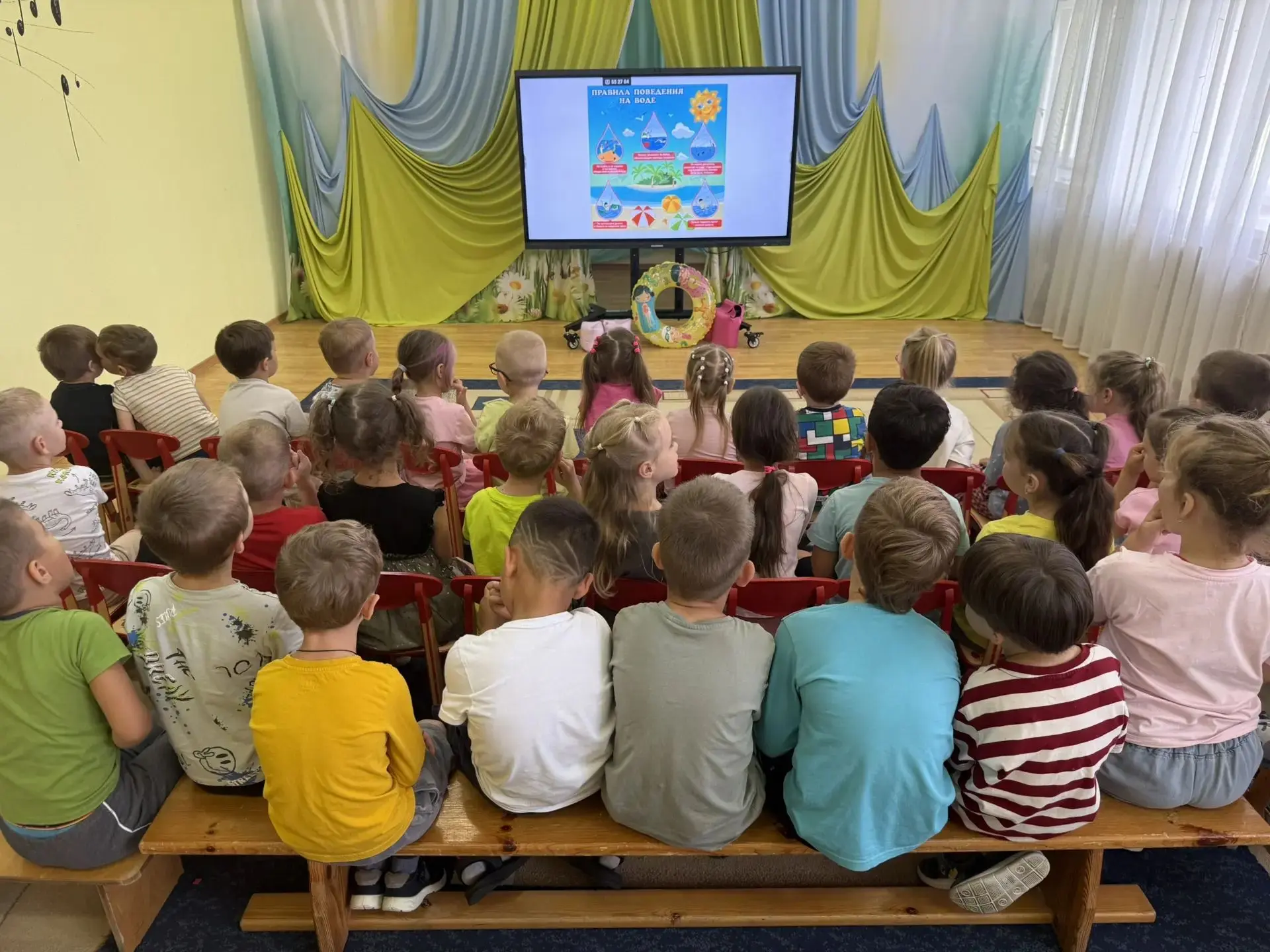 Сегодня в нашем детском саду прошло занятие в рамках акции «Научись плавать» 🌊🏊
