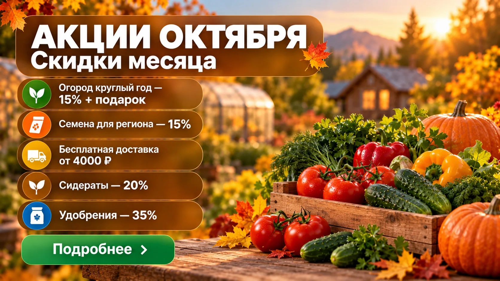 🔥 5 поводов заглянуть за покупками в октябре!
