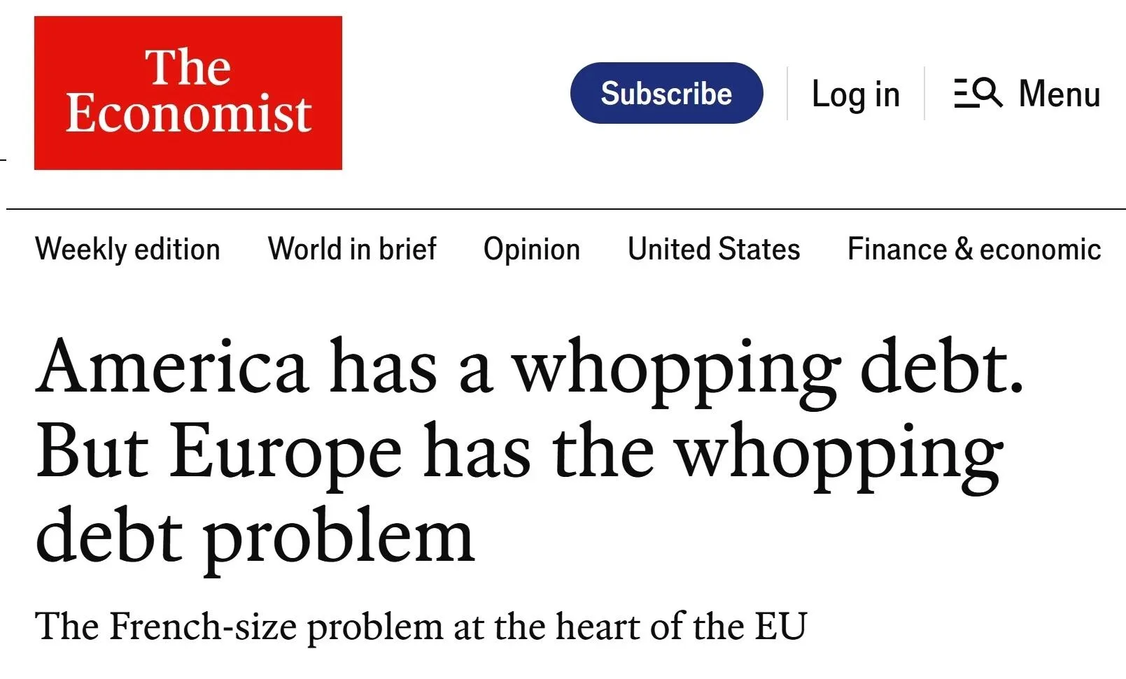 Финансовый крах Франции станет катастрофой для всего ЕС,— The Economist