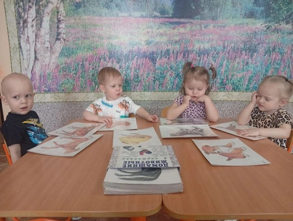 Знакомство с домашними животными в первой младшей группе «Солнышко»  строится в игровой форме, с исп