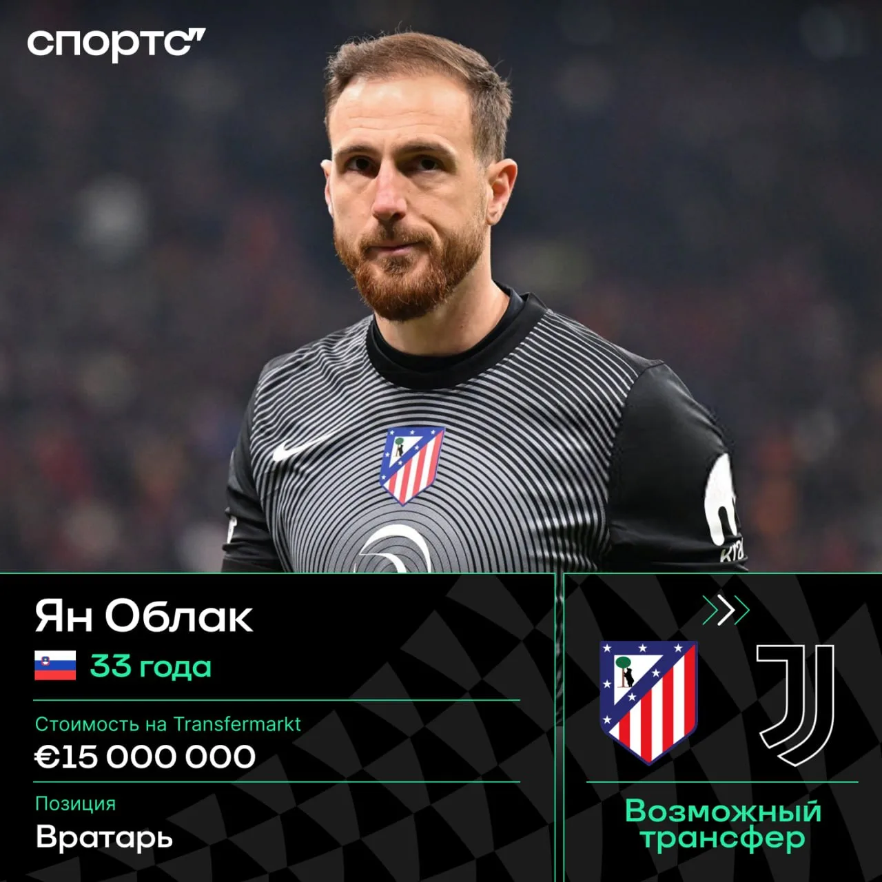 🤔🇮🇹 Облак – запасной план «Ювентуса» на случай неудачи с Мартинесом. Эмилиано уже ищет жилье в Ту