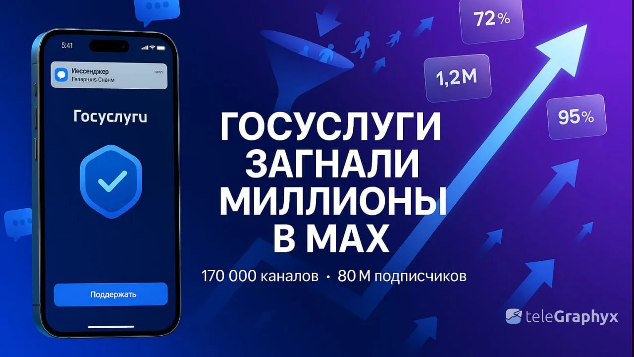 🔥 Вчера iPhone-пользователи не смогли войти в Госуслуги. Без Max. Система потребовала код через месс