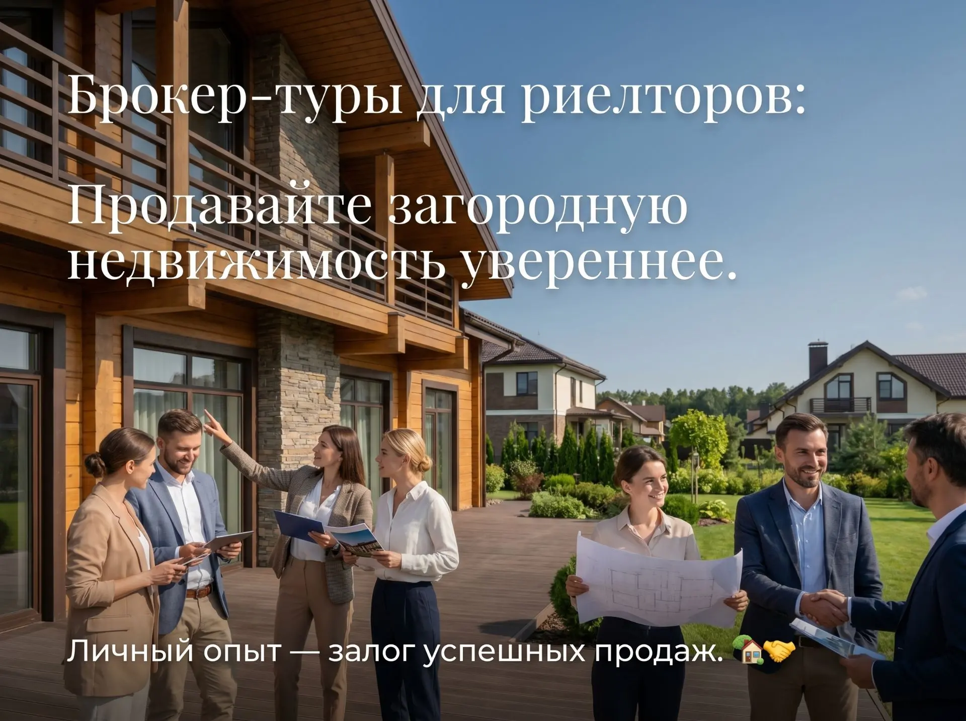 🏡 Брокер-туры для риелторов: продавайте загородную недвижимость увереннее и эффективнее.

Согласите