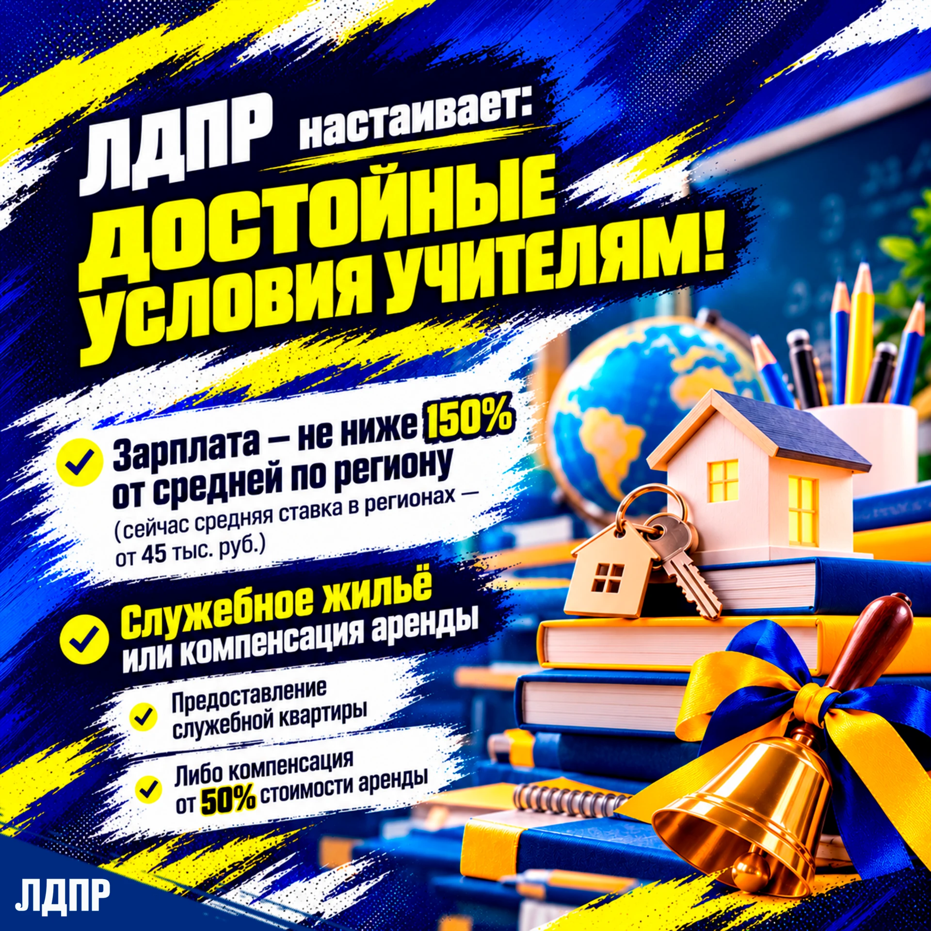 📣 На страже интересов педагогов: ЛДПР добивается единого стандарта поддержки учителей ...